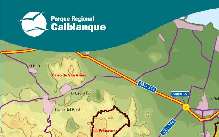 Senderos señalizados Parque Regional de Calblanque